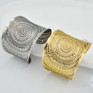 Vintage Gold And Silver Color Metal Bracelet