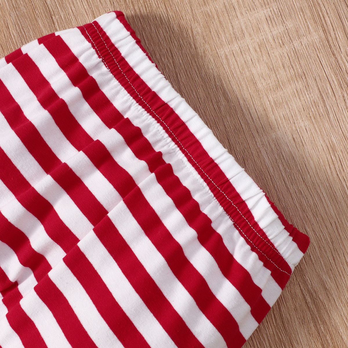 Kids Christmas Elk Striped Hat Set - Image 9