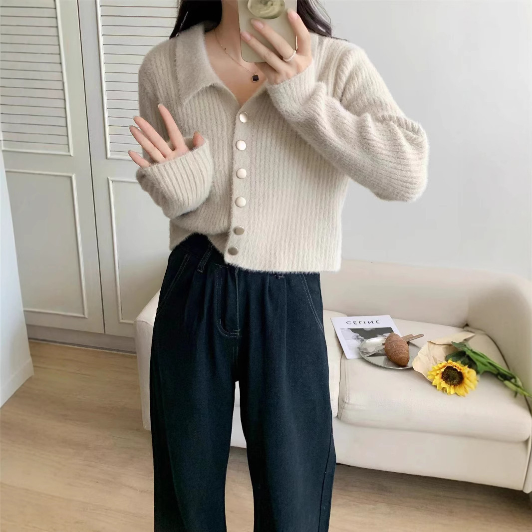 Loose Temperament Soft Glutinous Knitted Cardigan For Women - Image 2