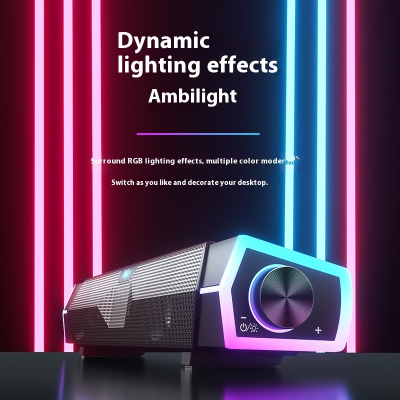 Bluetooth Speaker Dual Speaker Subwoofer Theater Level Surround Computer Speaker - Image 5