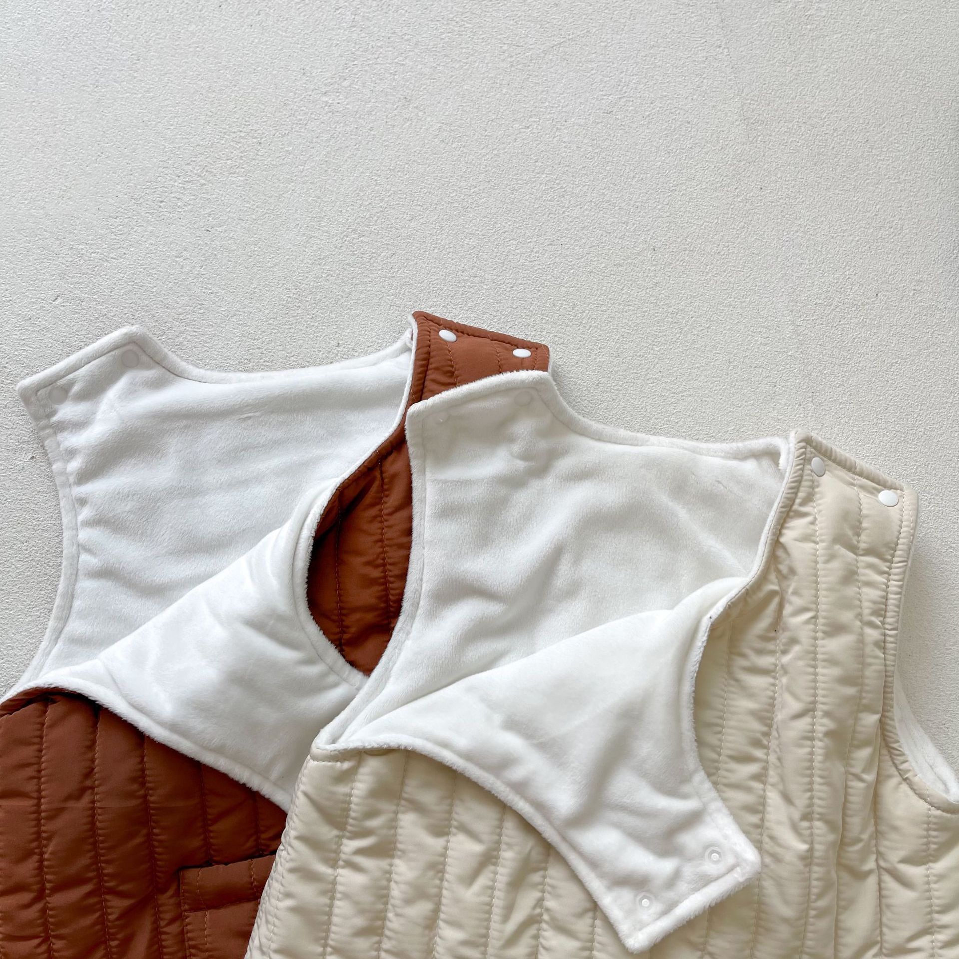 Baby Warm All-match Quilted Romper Tide - Image 4