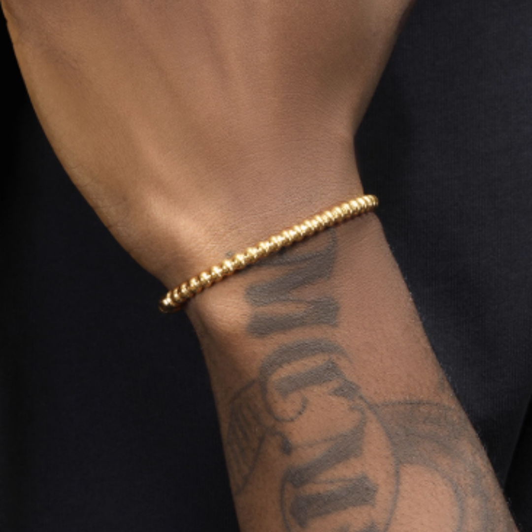 Electroplated 18K Gold Titanium Steel Bracelet - Image 5