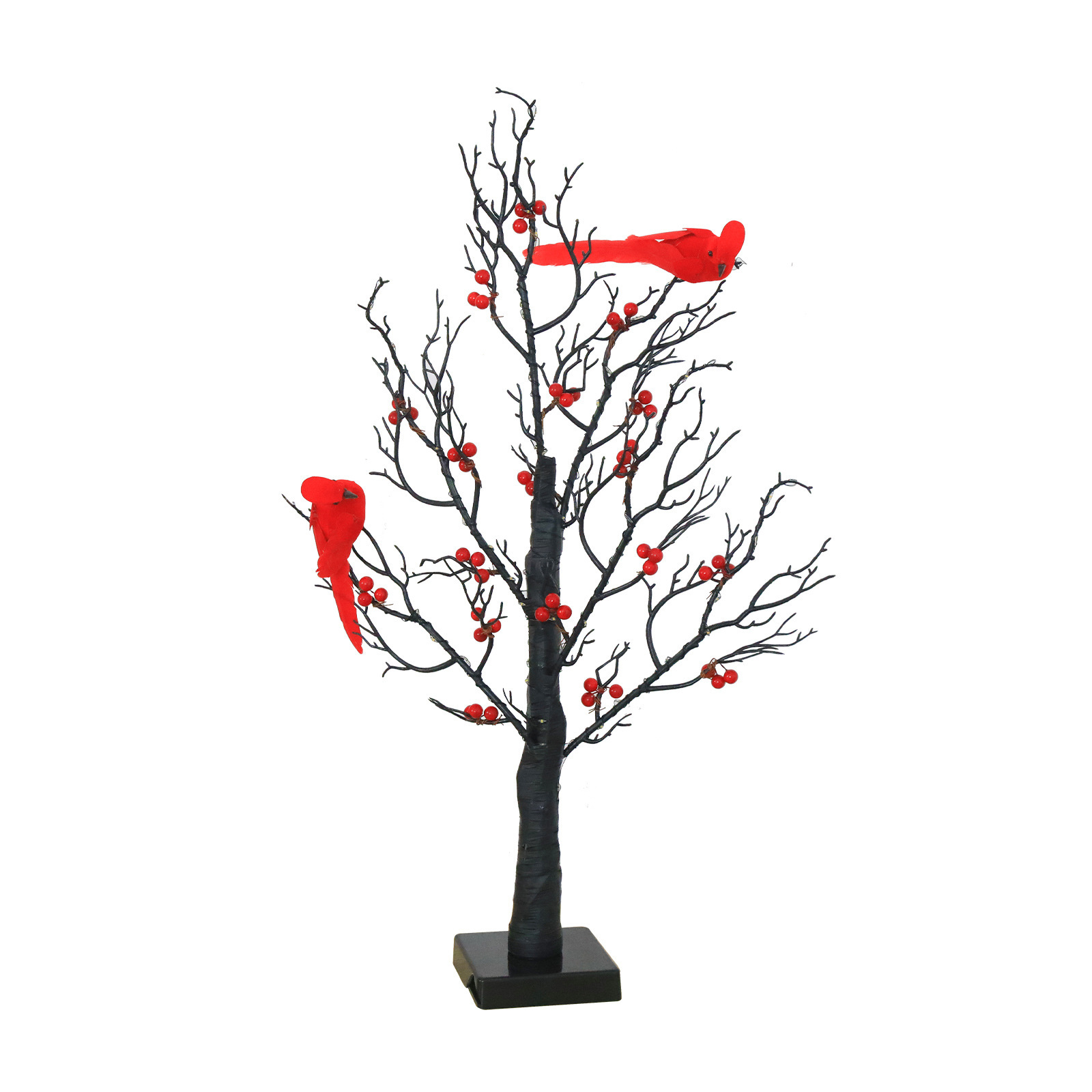 Luminous Red Bird Winding Tree Lamp Decorative Atmosphere Holiday Lamp - Image 5