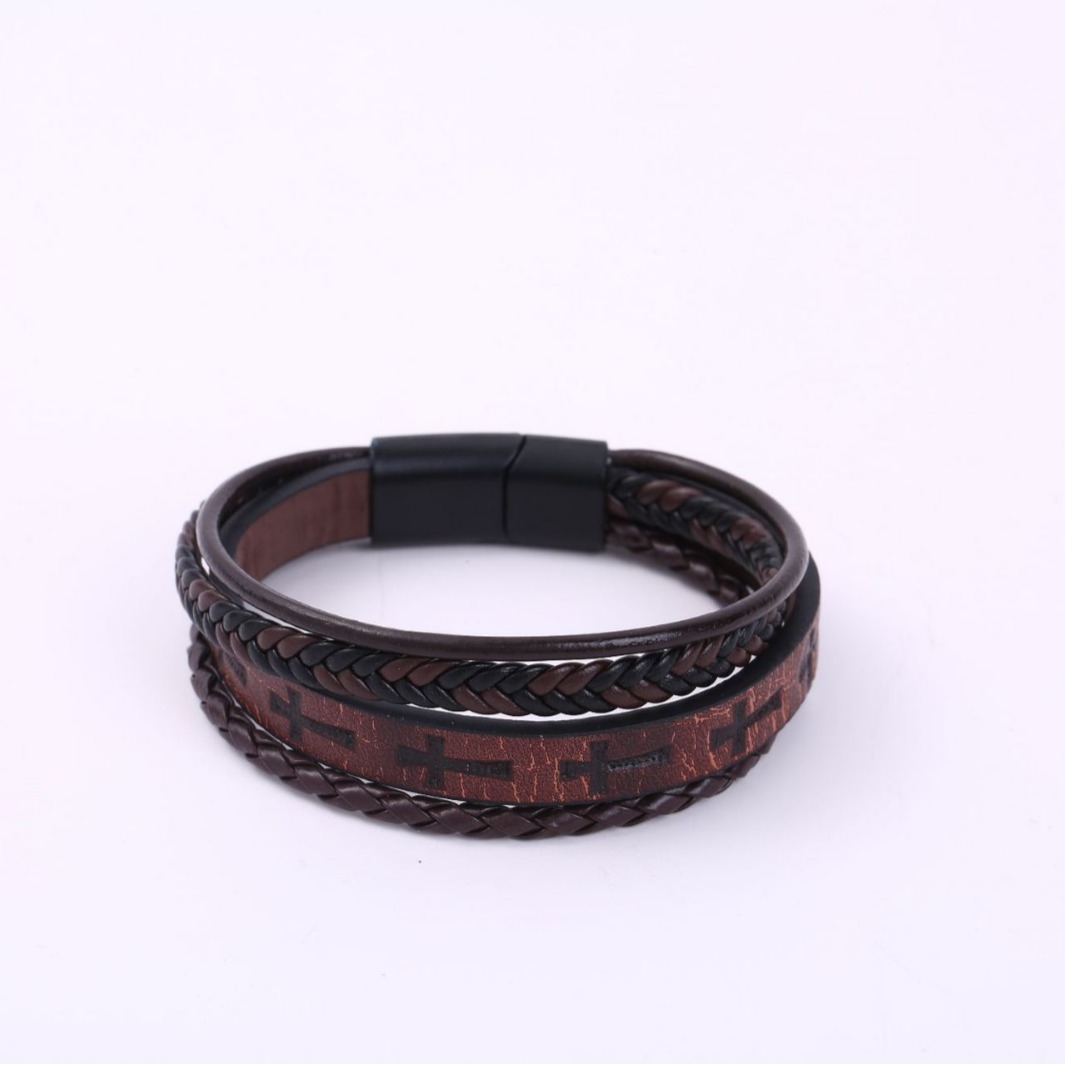Men's British Retro Pattern Braided Bracelets - Image 5