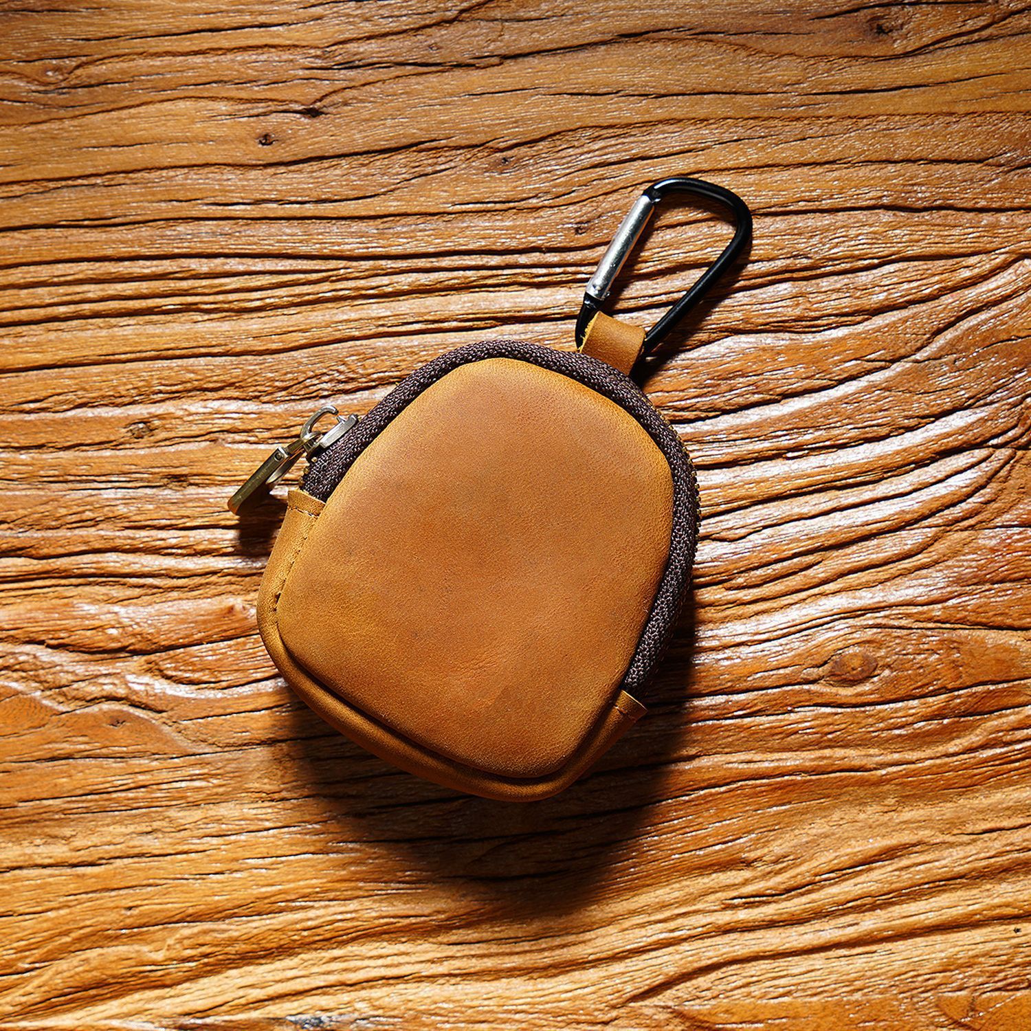 Cowhide Small Wallet Zipper Shell - Image 10