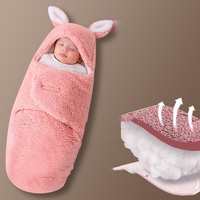 Baby Hold Newborn Thickened Out Wrap Swaddle Sleeping Bag - Image 3