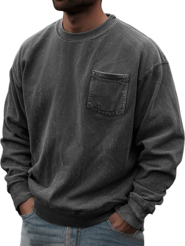 Men's Pullover Round Neck Long Sleeves Sweater - Image 8