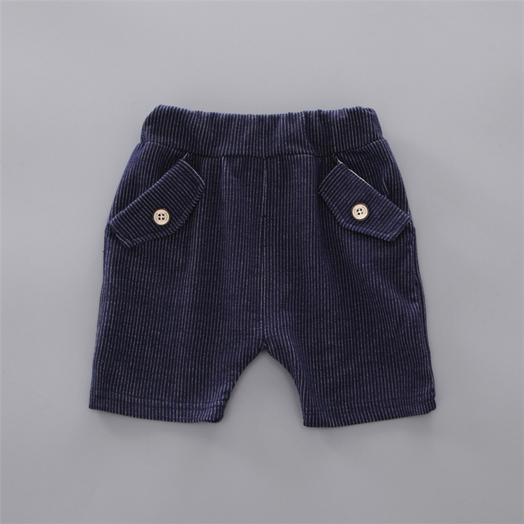 Baby Round Neck Tie Shorts T-shirt Set - Image 9