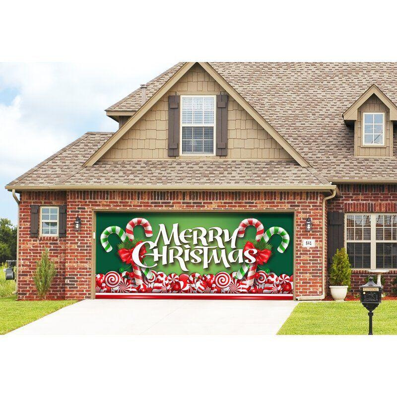 Christmas Background Hanging Cloth Garage Door Patch Holiday Party - Image 4