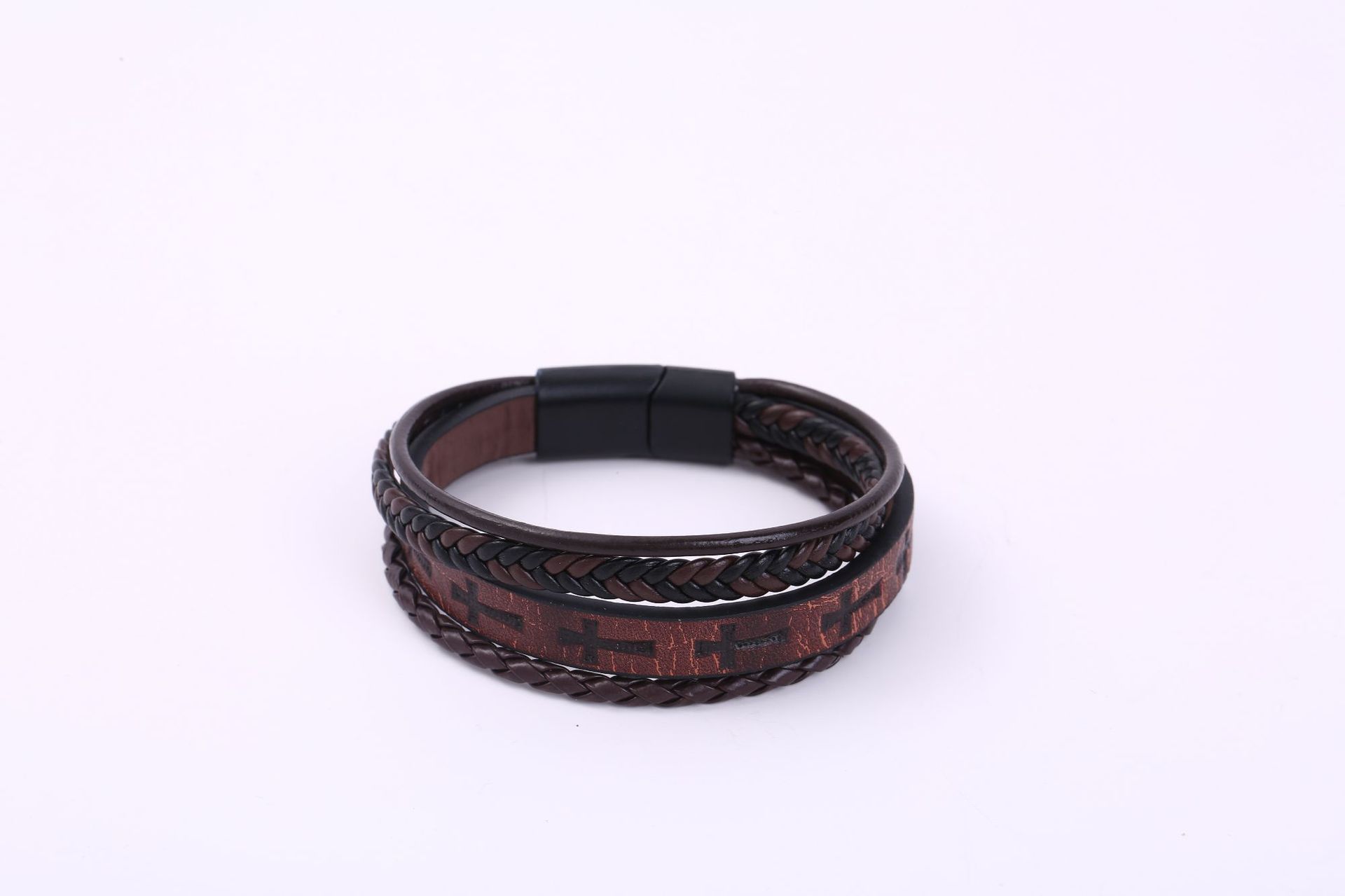 Men's British Retro Pattern Braided Bracelets - Image 6