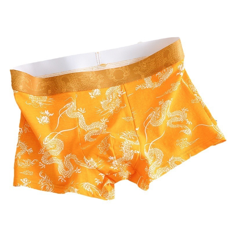 Dragon Pattern Domineering Men's Underwear Pure Cotton Comfortable - Image 5