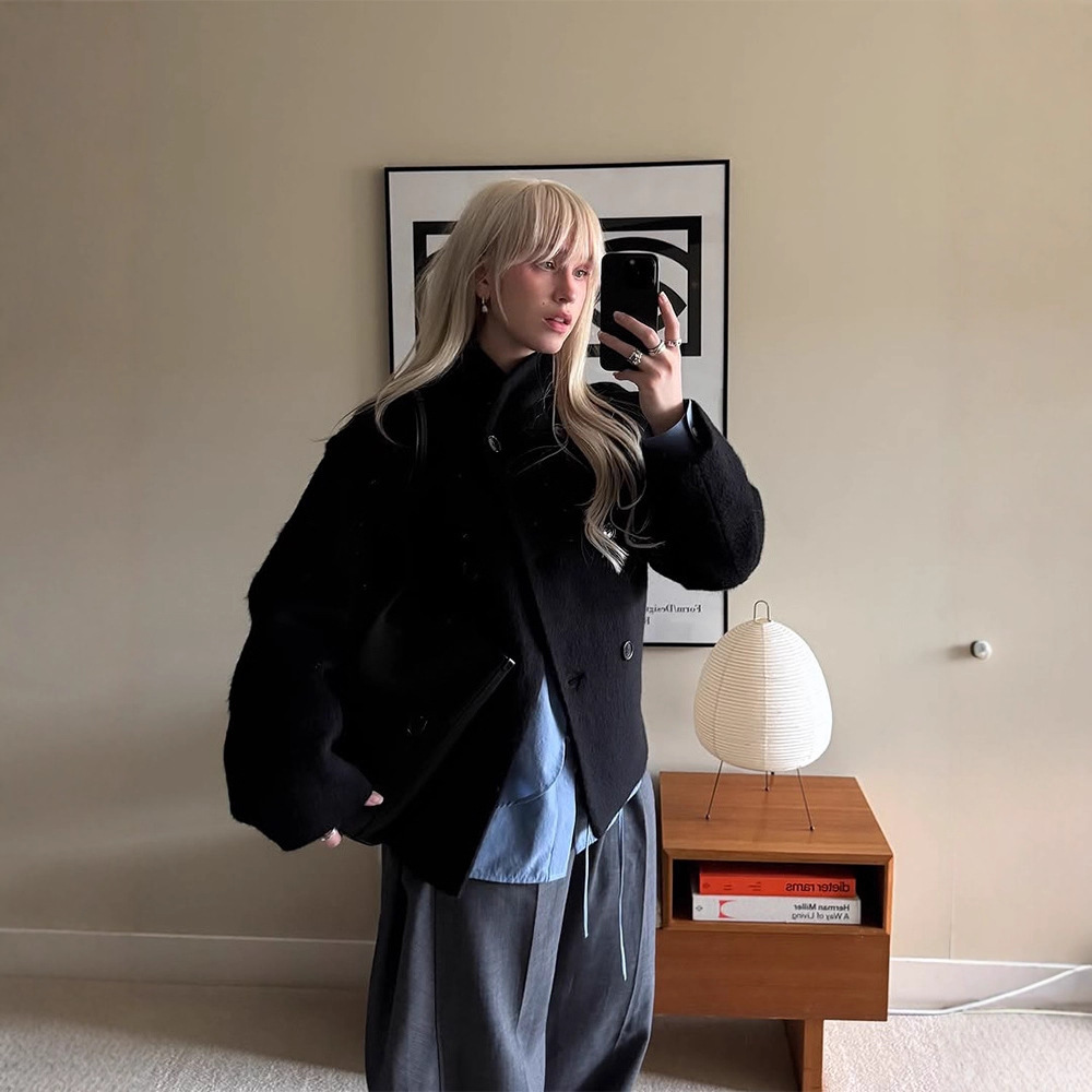 High-grade Graceful Stand Collar Short Coat - Image 5