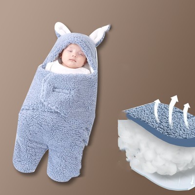 Baby Hold Newborn Thickened Out Wrap Swaddle Sleeping Bag - Image 6