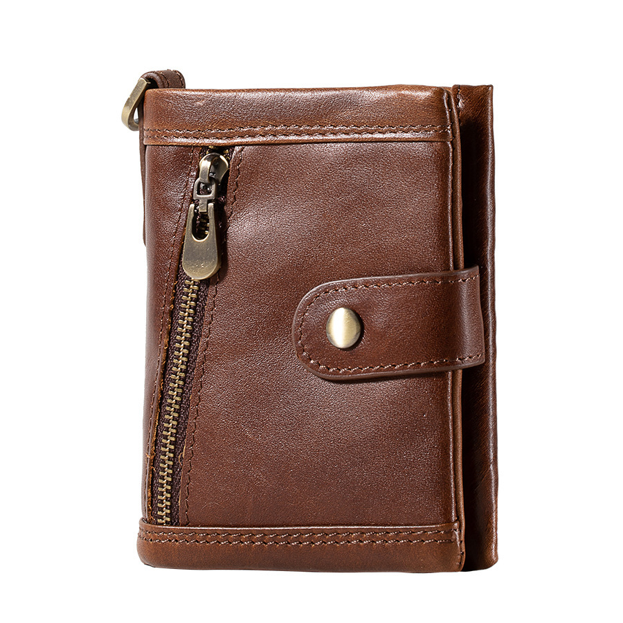 Zipper Vgenuine Leather Wallet For Women - Image 6