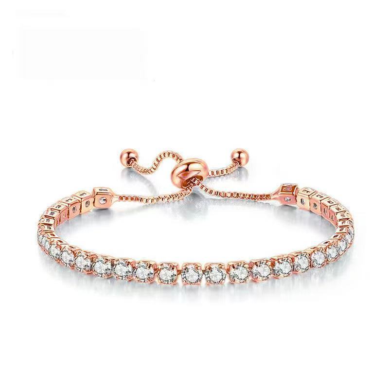 Simple Stainless Steel Material Square Zircon Crystal Bracelet - Image 3