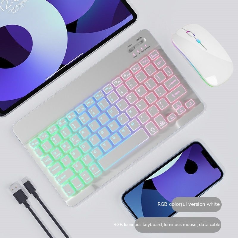 Colorful Luminous Wireless Keyboard And Mouse Set - Image 6