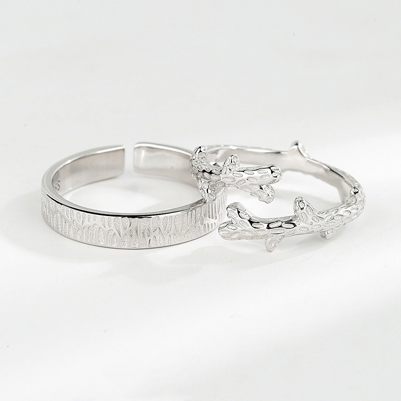 Sterling Silver Couple Rings For Men And Women - Image 2