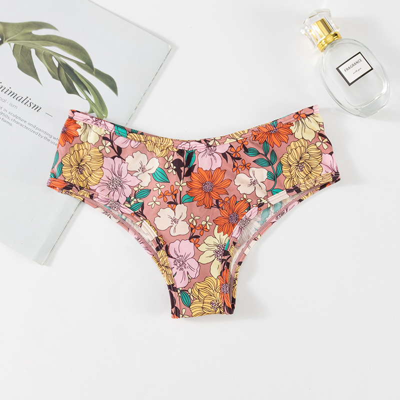 Sexy Print T-shaped Ice Silk Seamless Lightweight Breathable Invisible Sports Underwear Women - Image 8