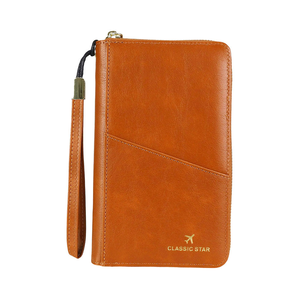 RFID Barrier Passport Holder Genuine Leather Wallet - Image 10