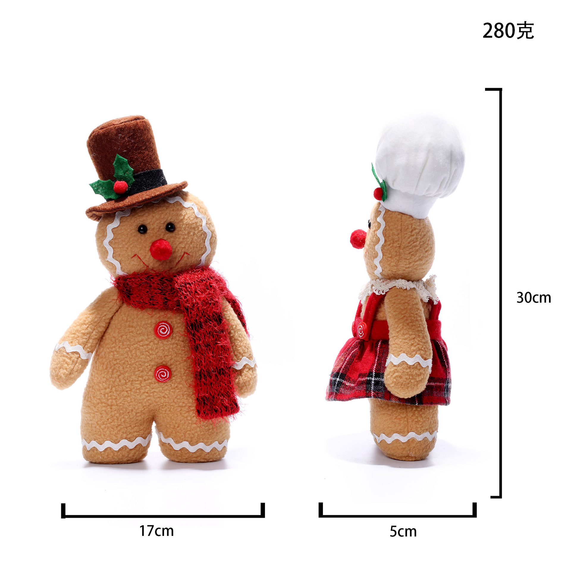 New Christmas Decoration Gingerbread Man Doll - Image 6