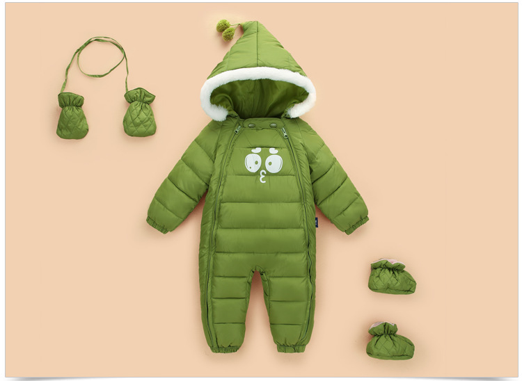 Down Cotton Baby Rompers Winter Thick Boys Costume Girls Warm Infant Snowsuit Kid Jumpsuit Children Outerwear Baby Wear 0-18m - Image 6
