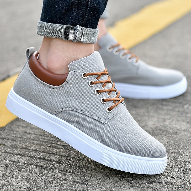 Korean Breathable Men's Casual Canvas Sport Shoes Sneakers - Image 2