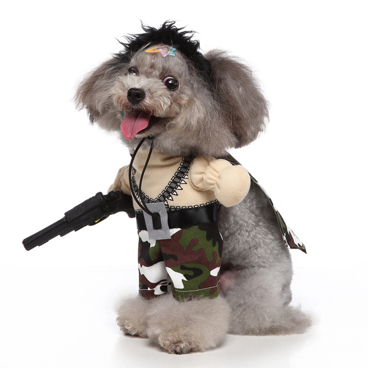 Cosplay Pet Supplies Standing Outfit Funny Dog Clothes Upright Outfit Halloween Christmas Dress Up Pet Outfit - Image 3