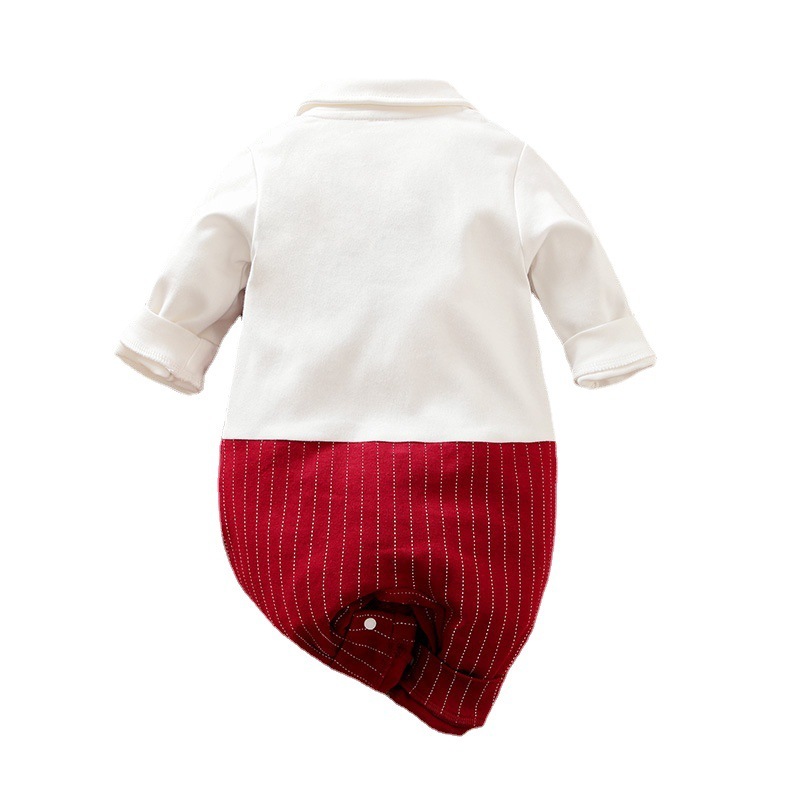 Baby Boy Gentleman Jumpsuit Baby Autumn Clothing - Image 6