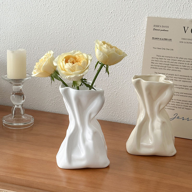 Simple Cream Style Vase Decoration Home Decoration - Image 9