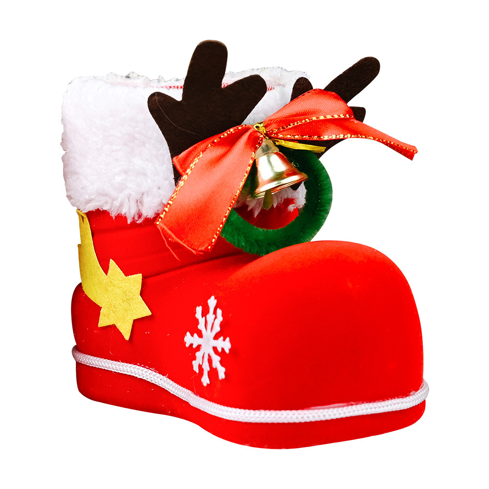 Christmas Decor Santa Boot Shoes Candy Stocking Extra Large Gift Box Decoration - Image 3