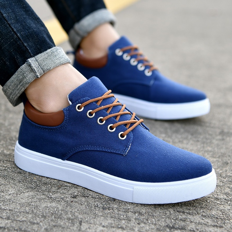 Korean Breathable Men's Casual Canvas Sport Shoes Sneakers - Image 5