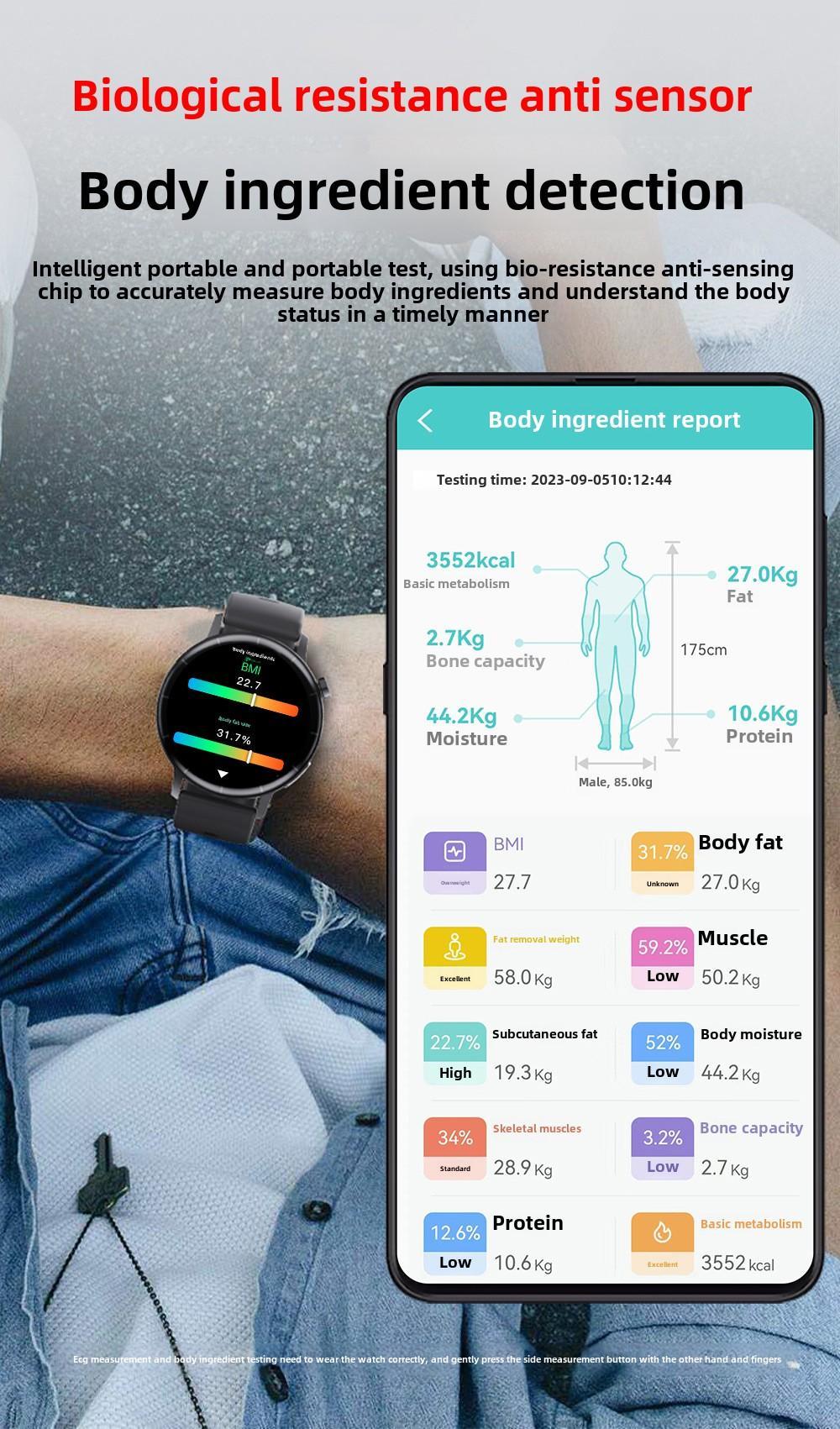 1.41-inch Health Smartwatch Fitness Tracker And Heart Rate-blood Oxygen-blood Pressure-sleep Monitor - Image 7