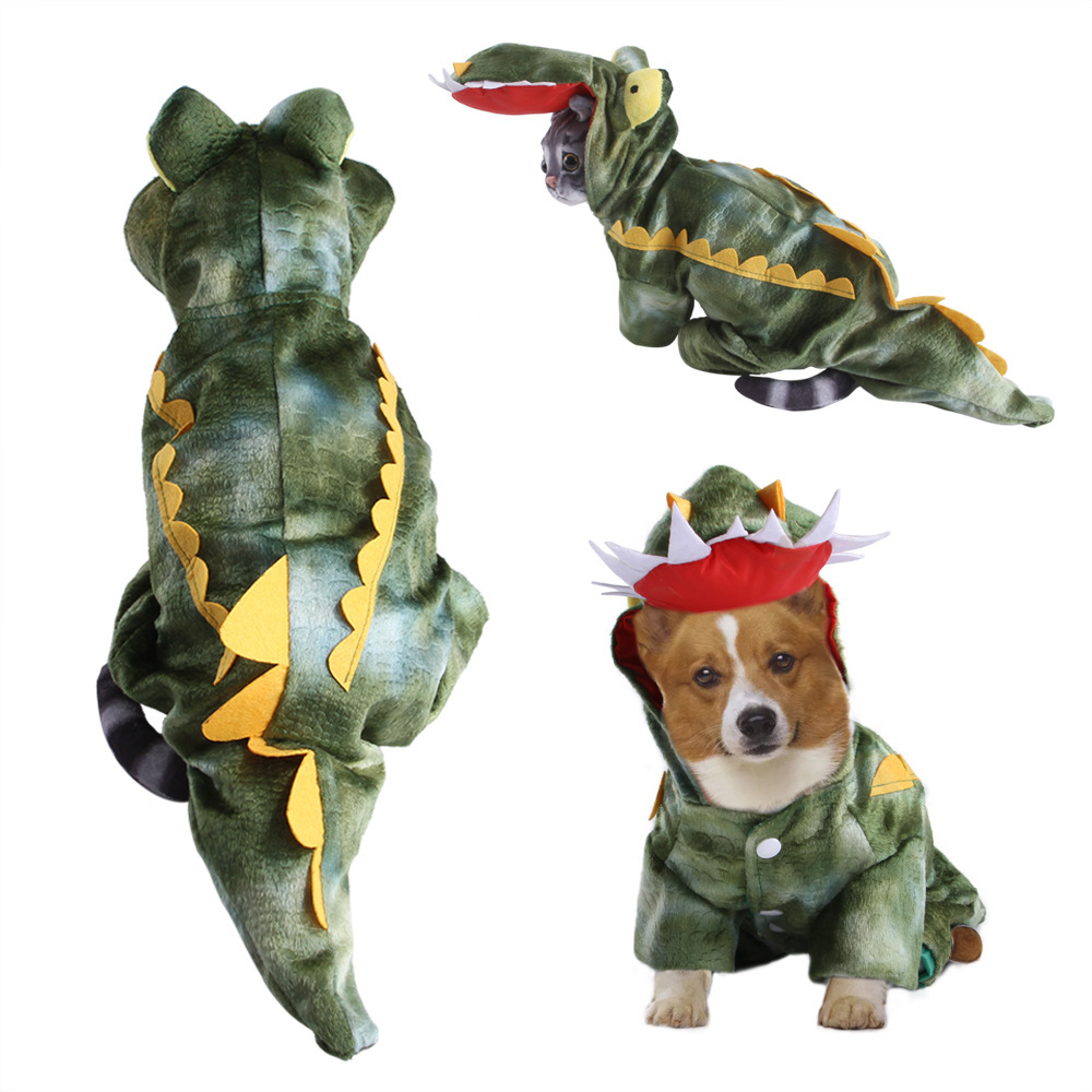 Pet Clothes Coral Velvet Puppy Clothing Cartoon Elk Cow Dog Dog Transfiguration - Image 2