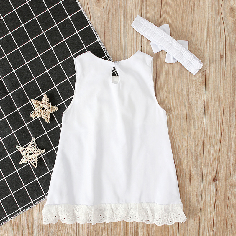 Girls baby sleeveless bow skirt - Image 5