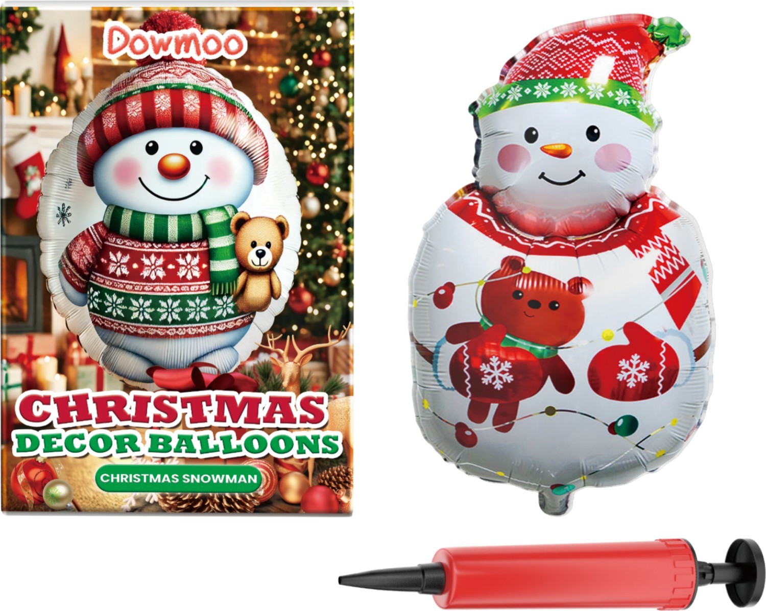 Christmas Decor Balloons Christmas Snowman - Image 9