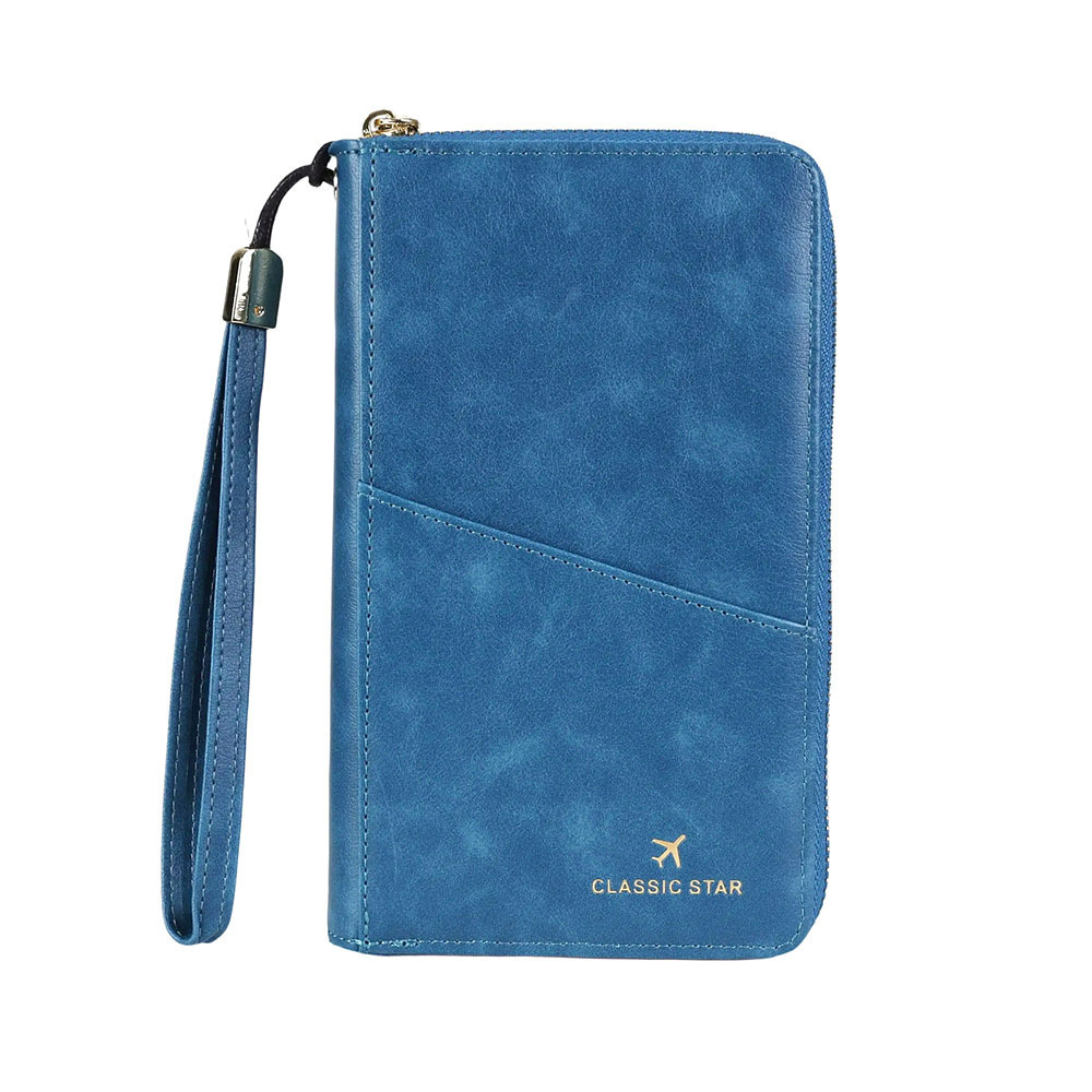 RFID Barrier Passport Holder Genuine Leather Wallet - Image 8