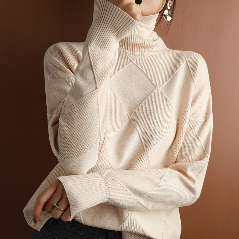 Knitwear Autumn And Winter Long-sleeved Outer Wear Bottoming Shirt - Image 4