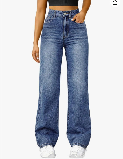 Jeans Women's Loose Straight High Elasticity - Image 2