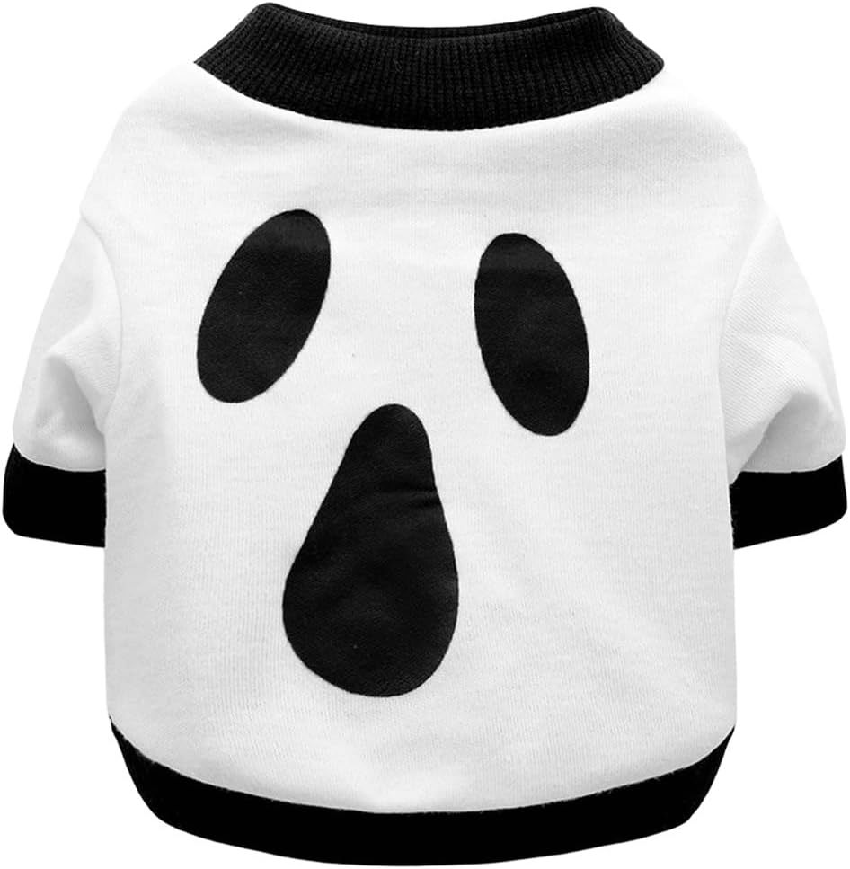 Dog Clothes Cat Shirts Halloween Dog Skeleton Costume Puppy Outfits Lightweight Sweatshirt Pet Apparel For Chihuahua Dachshund Kitten French - Image 4