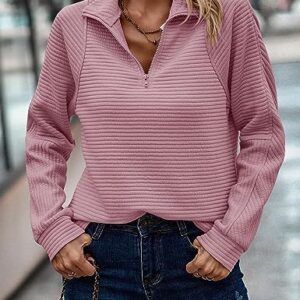 Knitwear Zipper Sports Women's Clothing Loose Pullover Top