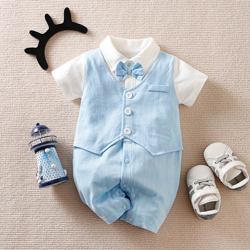 Baby Boy Gentleman Jumpsuit Baby Autumn Clothing - Image 9