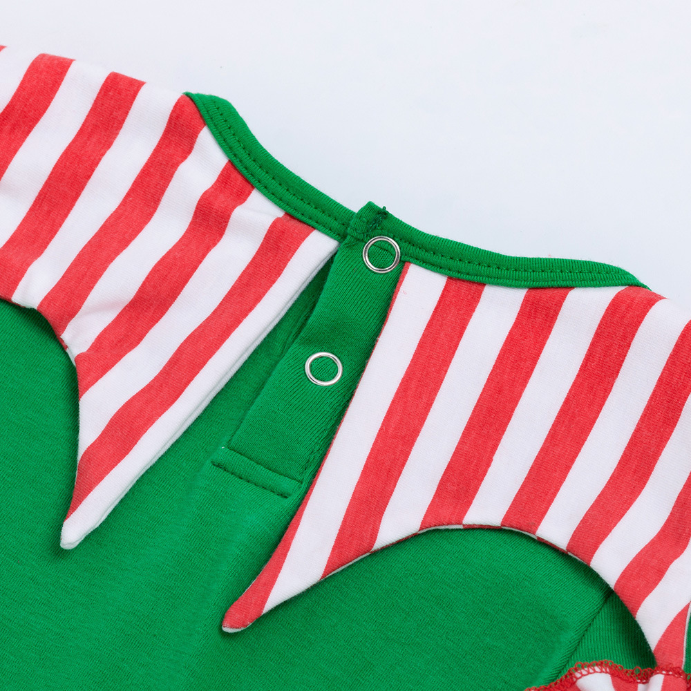 Christmas Striped Romper Baby Suit - Image 3