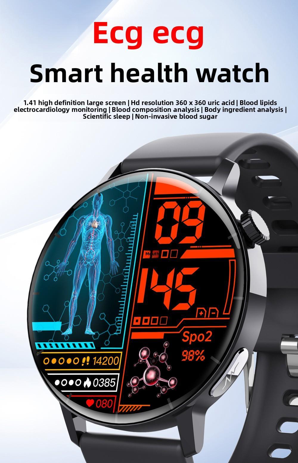 1.41-inch Health Smartwatch Fitness Tracker And Heart Rate-blood Oxygen-blood Pressure-sleep Monitor - Image 10