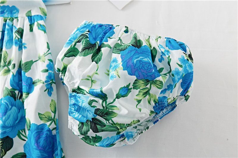 Cotton Baby Ruffled Floral Print Dress - Image 6