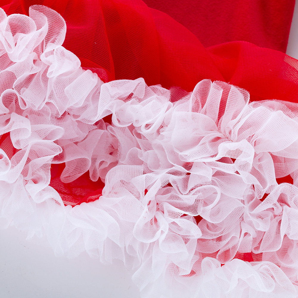 Baby Short Sleeve Cartoon Romper Mesh Dress - Image 9